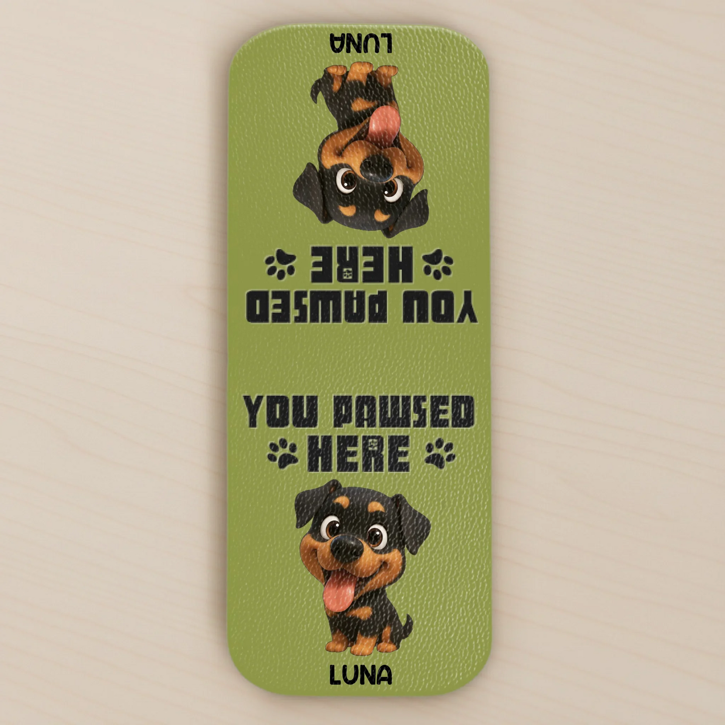 Custom Leather Magnetic Bookmark - Personalized  Bookish Gifts For Book Lovers, Bookworms, Dog Cat Lovers, Dog Dad And Mom, Cat Owners - Reading Is Better With Paws