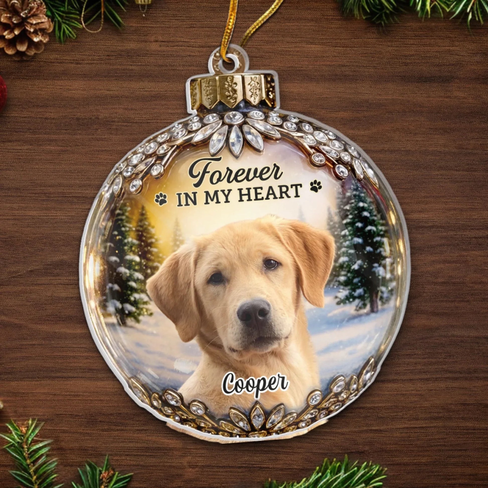 Custom Photo Acrylic Ornament - Personalized Pet Christmas Memorial Sympathy Gifts For Dogs, Cats - Every Star Carries Your Light