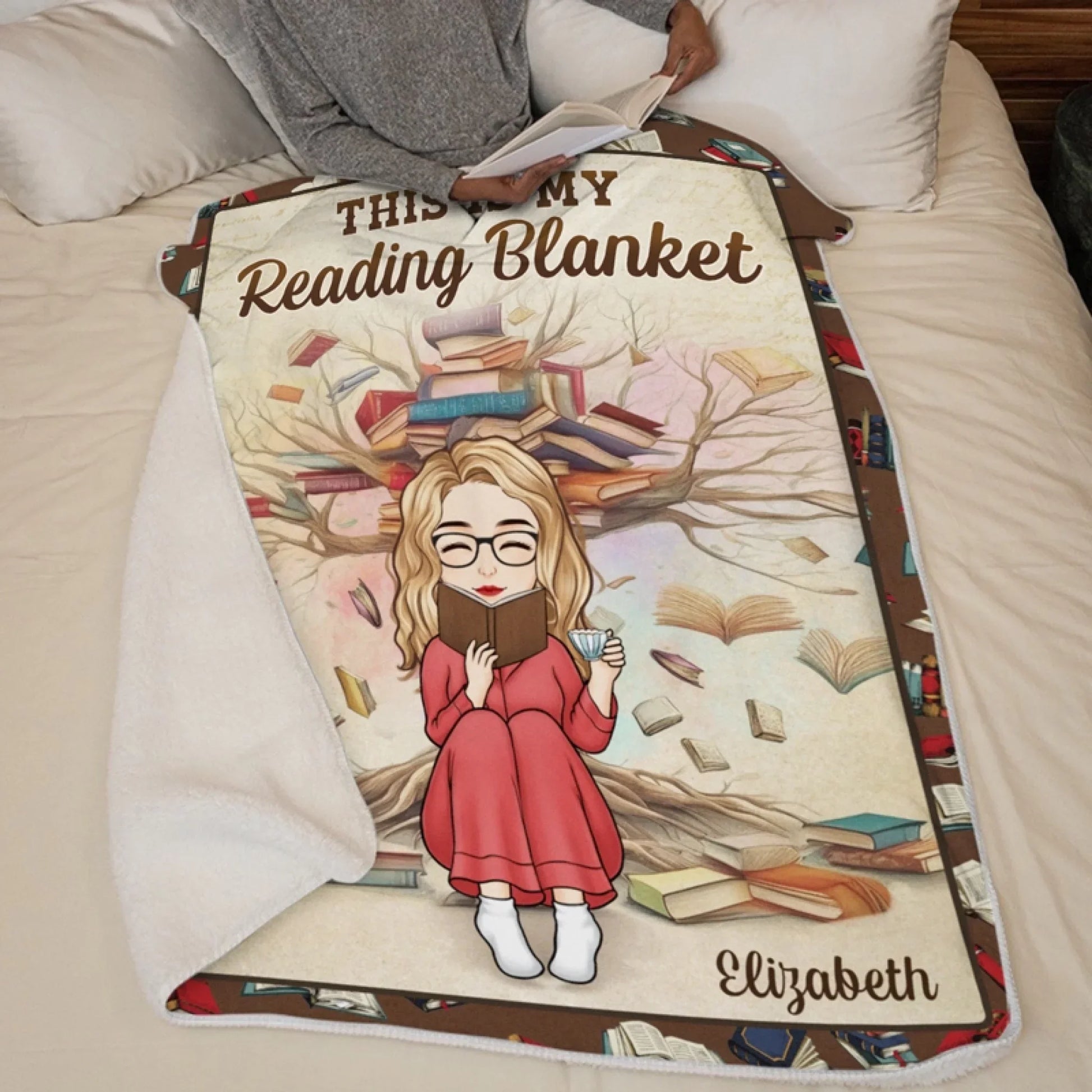 Custom Blanket - Personalized Bookish Gifts For Book Lovers, Bookworms, Readers - The Warmth Of A Blanket Enhances Every Story