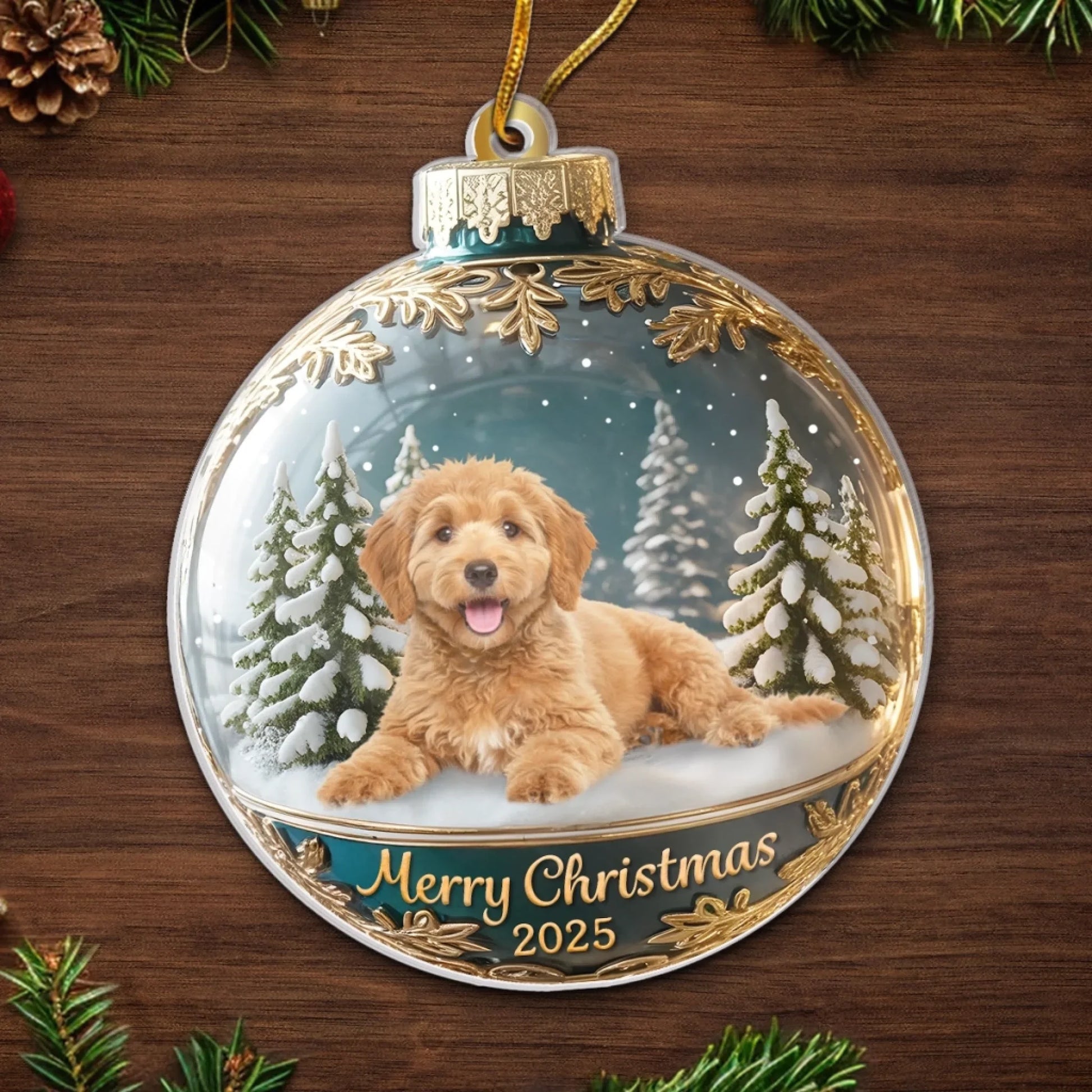 Custom Photo Acrylic Ornament - Personalized  Christmas Birthday Gifts For Dog Cat Lovers, Dog Dad And Mom, Cat Owners - Merry Woofmas From The Goodest Pup